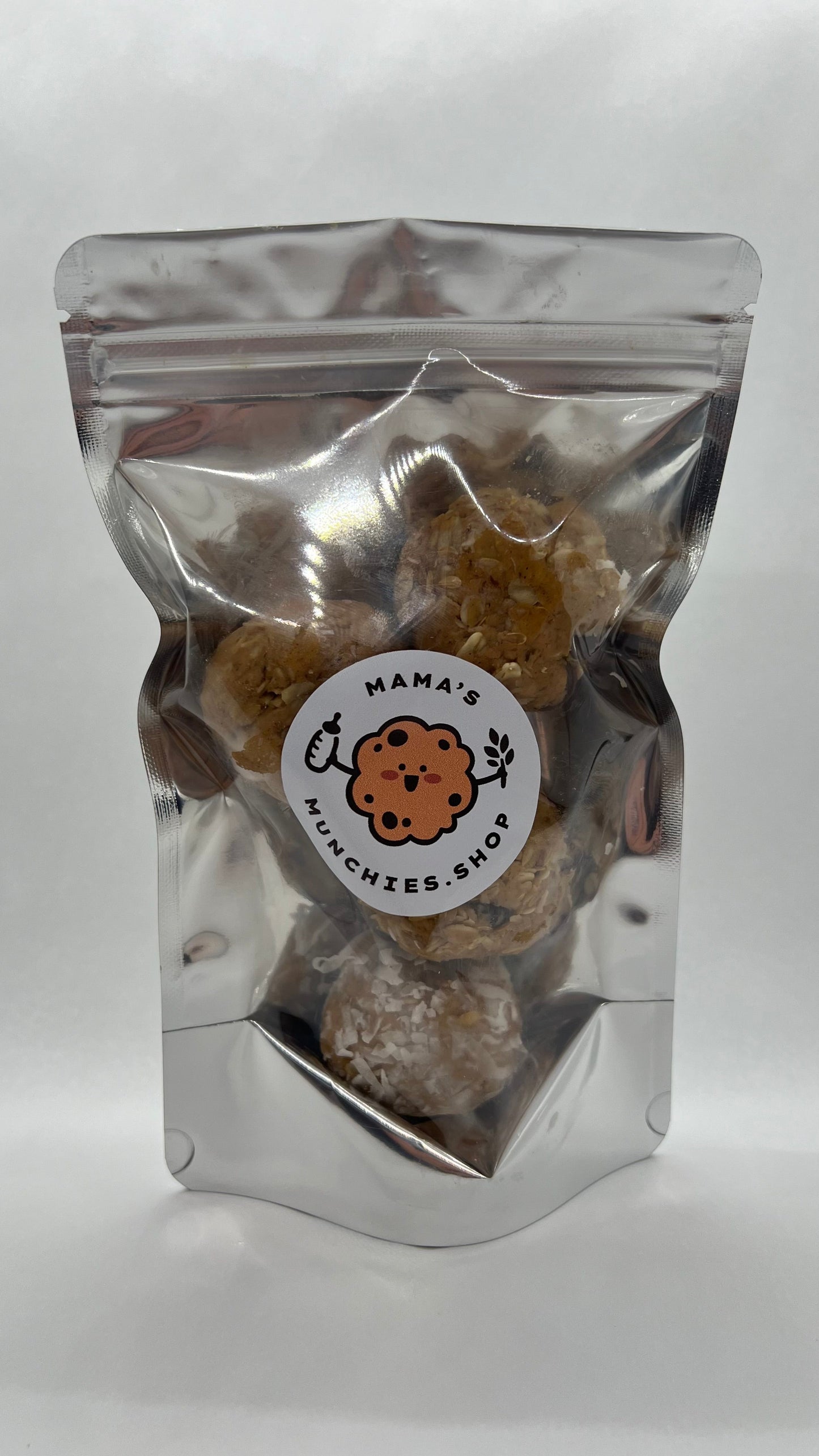 Peanut butter energy lactation ball with chocolate chips