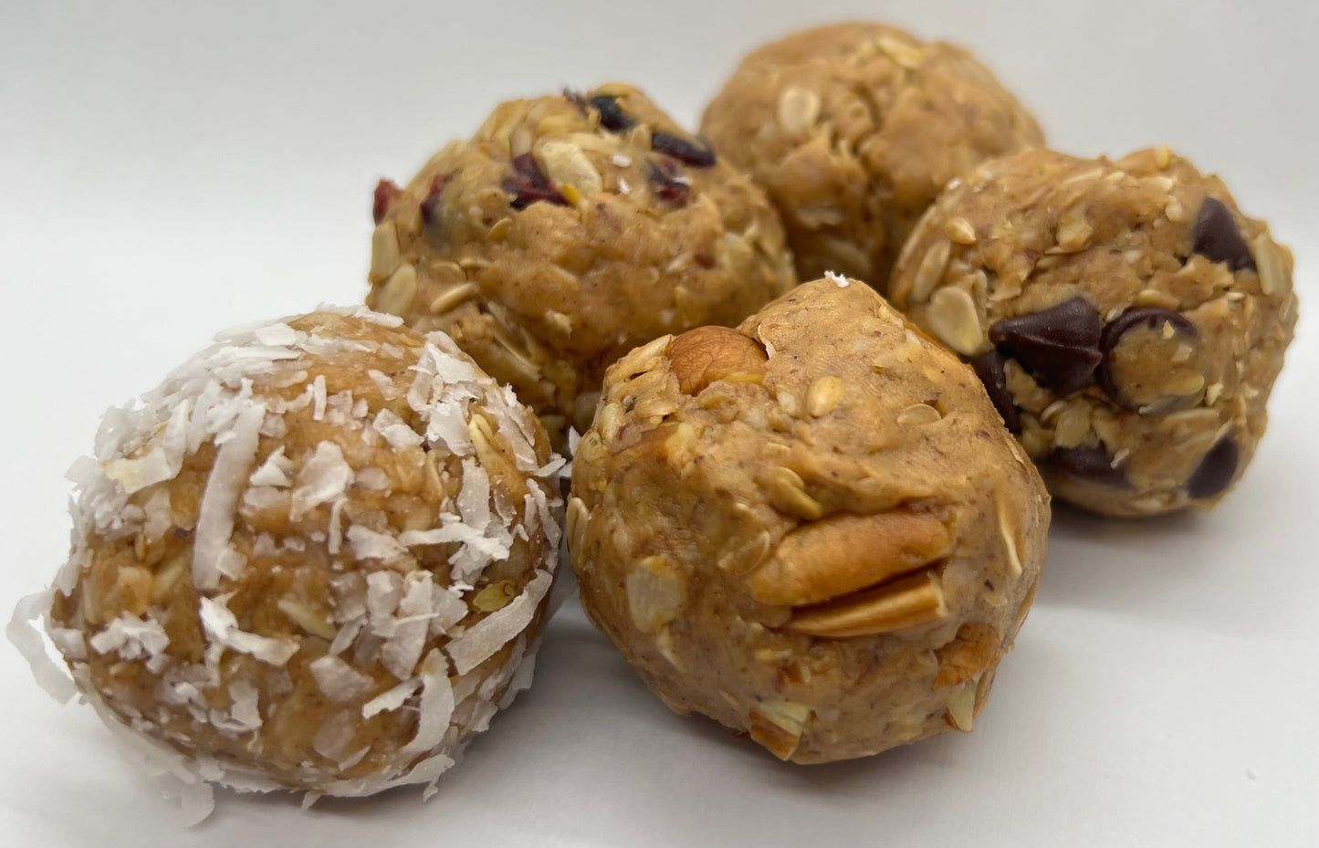 Peanut butter energy lactation ball with almonds