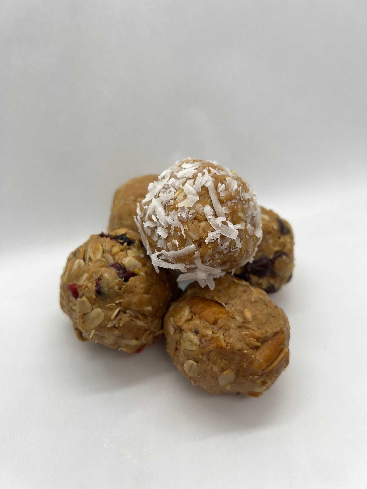 Peanut butter energy lactation ball with almonds