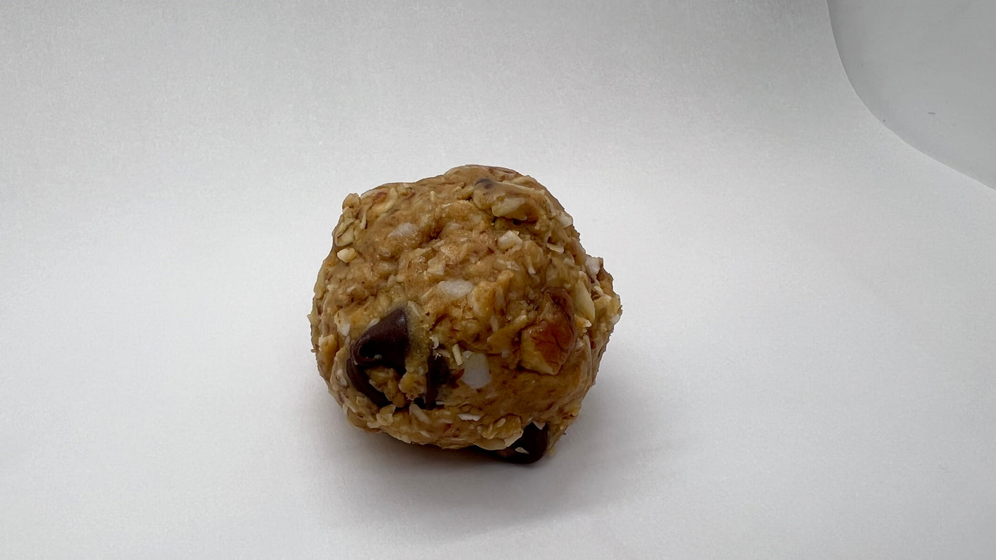 Peanut butter energy lactation ball with almonds