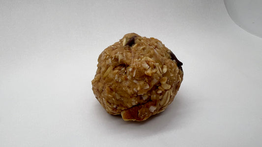 Peanut butter energy lactation ball with coconut flaxes