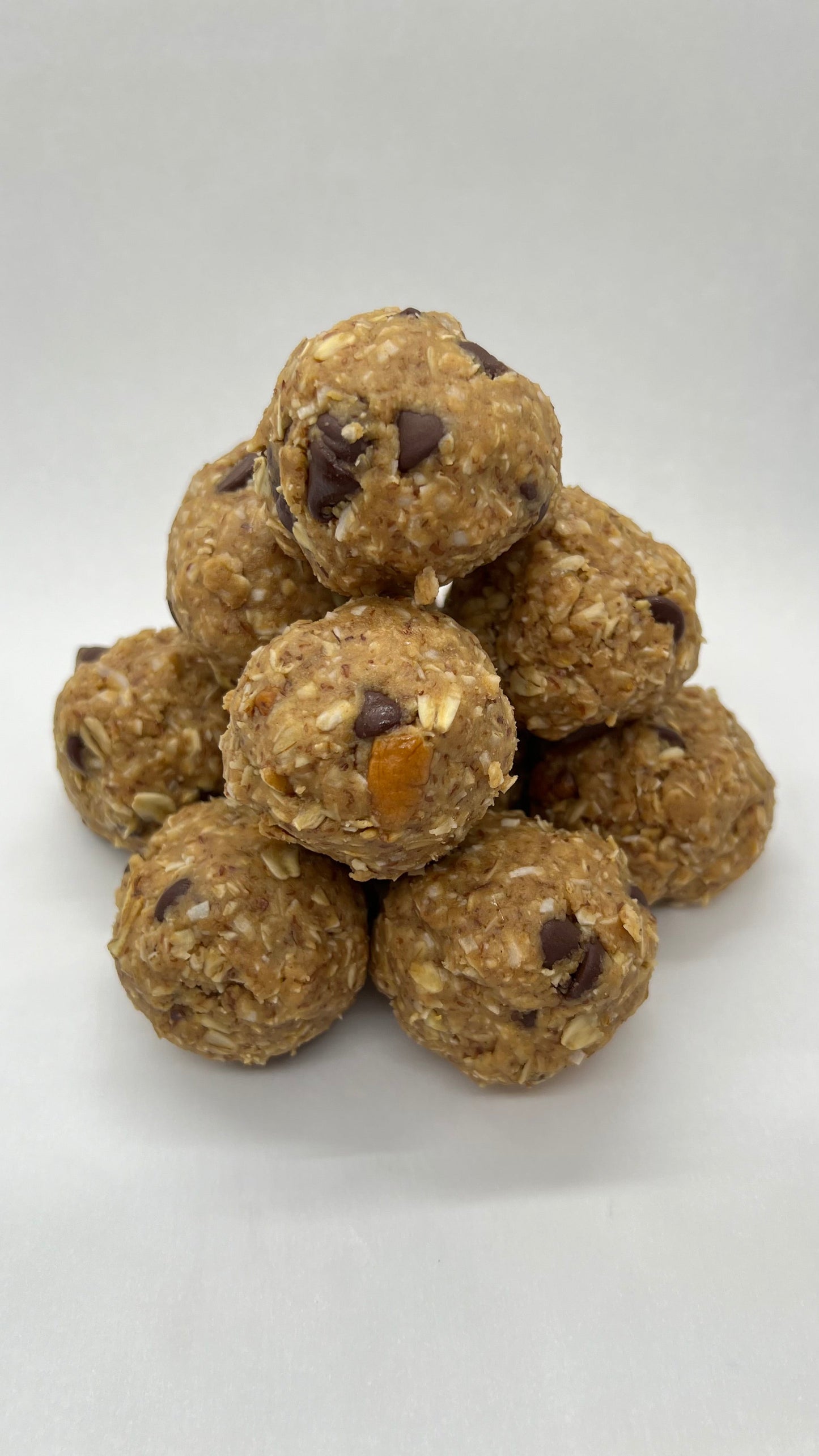 Peanut butter energy lactation ball with almonds